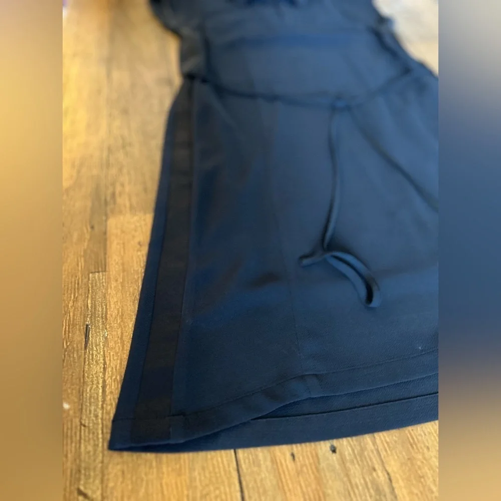 💖5 for $50💖SIMPLY VERA WANG Navy Blue Mini Shirt Dress Collard Belted Lined